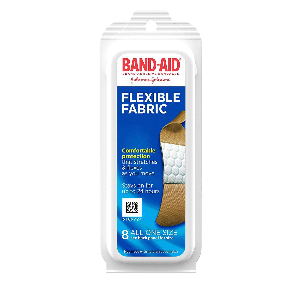 Band Aid Travel Pack Flexible Fabric Bandages, 8 ct